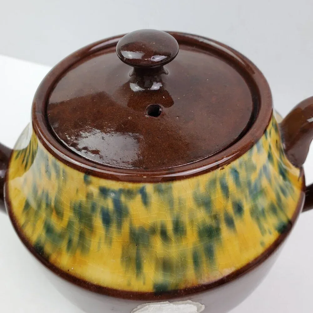 Vintage Teapot Price Bros Made England Ceramic Glazed